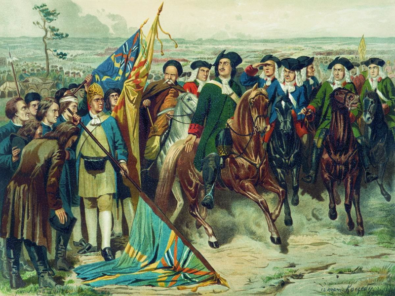 10 июля 1709 года русская армия под командованием Петра Первого одержала победу над шведскими войска puzzle